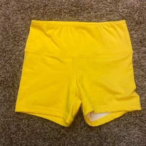 Yellow FLEO Bike Shorts in XS.